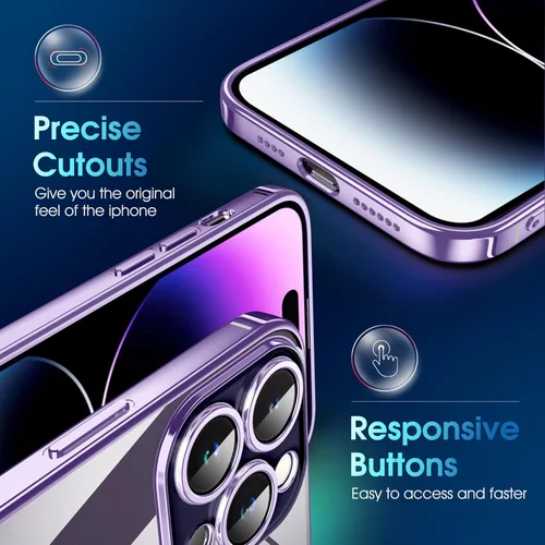 Vista 471 de Supdeal Funda cristalina transparente para iPhone 11, [No se amarillea] [Protección de la cámara] [Probado contra caídas de grado militar] Funda