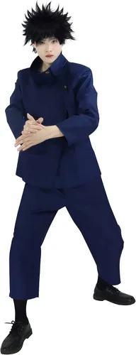 Vista 3 de DAZCOS Disfraz de cosplay de Megumi Fushiguro de talla EE UU