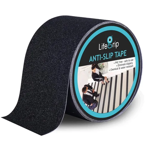 Vista 41 de Lifegrip - Cinta de tracción antideslizante, cinta de fricción de 1 pulgada x 15 pies, el mejor agarre, adhesivo abrasivo para escaleras, peldaños
