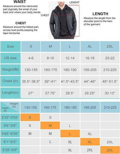 Vista 6 de BALEAF Men's Running Jacket Lightweight Thumble Hole Warm Up Puffer Jacket Hybrid Thermal Coat Insulated Hiking Golf