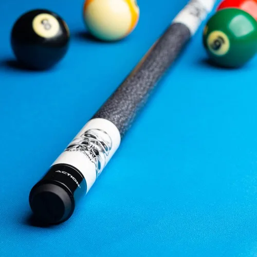 Vista 6 de Action Adventure Billiards - Taco de billar, punta de 7 capas de 0.512 in, eje de madera de arce duro de 29 pulgadas con cono profesional de 10-12