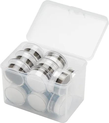 Vista 2 de Caja de exhibición pequeña y suelta de 15 piezas, con tapa transparente para gemas, diamante