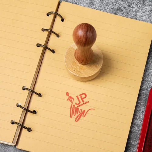 Vista 8 de Sellos personalizados para varias ocasiones, sellos de goma de madera en varios tamaños (sello-2)