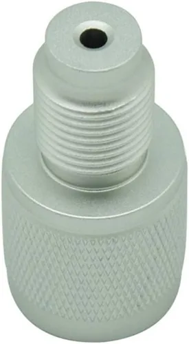 Vista 2 de Universal PCP Paintball CO2 tanque de llenado adaptador a 0.42 oz 3.10 oz 3.17 oz cartucho de CO2 cápsula roscada convertidor