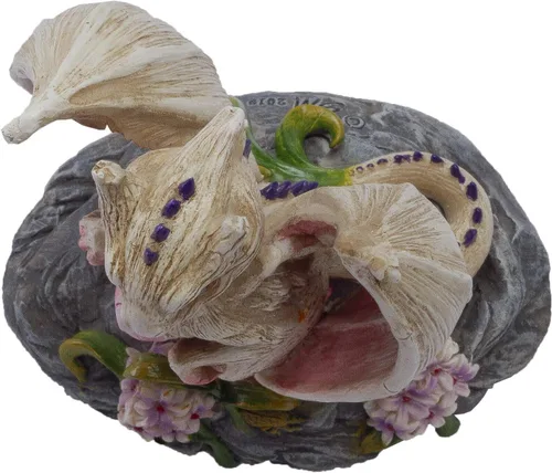Vista 3 de Pacific Giftware Figura de resina de dragón blanco ajo