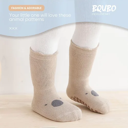 Vista 2 de DRESHOW BQUBO - Calcetines de vestir para bebé, calcetines de algodón para niñas pequeñas