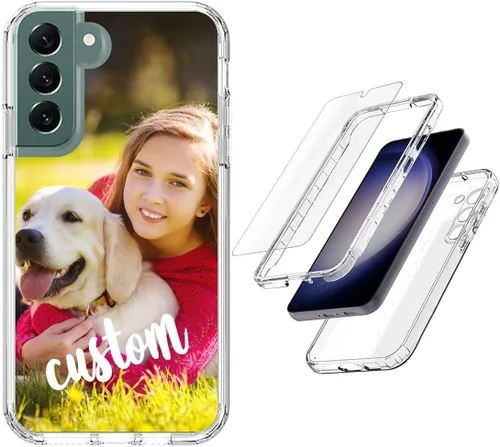 Vista 32 de Funda resistente personalizada para Samsung Galaxy S20 FE [protector de pantalla de vidrio templado] [carcasa de silicona suave] [parachoques de PC]