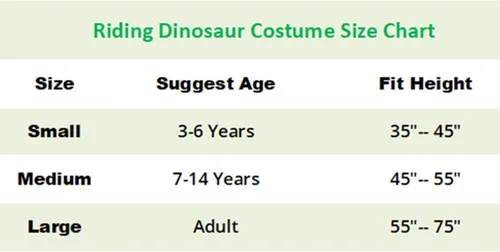 Vista 2 de Dreamhigh DH traje de dinosaurio disfraz de equitación feliz hinchable para niños