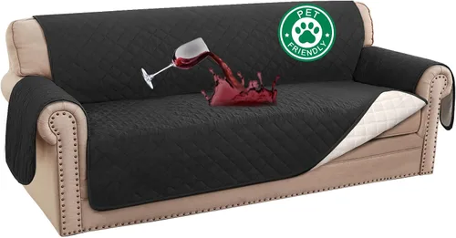 Vista 30 de Turquoize Funda 100 % impermeable para sillón de ala, protector de sofá, triple antideslizante, protector de muebles para mascotas, niños, perros