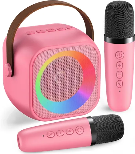 Vista 16 de Máquina de karaoke para niños, regalos de karaoke para niñas de 4, 5, 6, 7, 8, 9, 10, 12 años o más, fiesta de cumpleaños, 4 a 12 años, juguetes