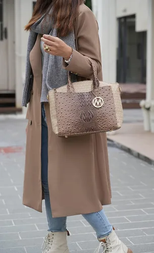 Vista 3 de MKF Collection Tote Bag for Women, Vegan Leather Pocketbook Top-Handle Crossover Purse Handbag