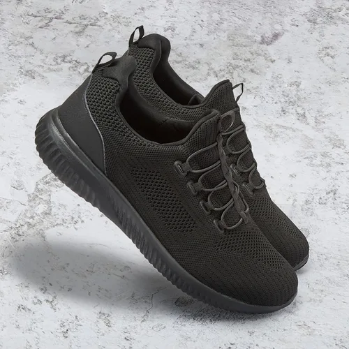 Vista 2 de Avia Anchor SR Mesh Slip On Black Zapatos antideslizantes para hombres, zapatos de trabajo resistentes al agua para hombre y restaurante o servicio