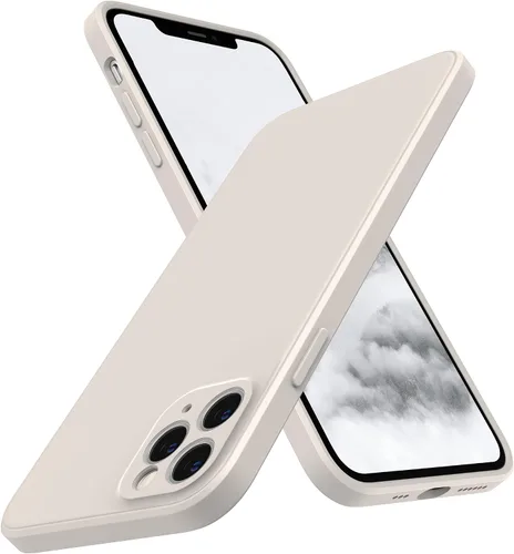Vista 16 de SURPHY Funda diseñada para iPhone 11 Pro con protección de cámara, bordes rectos de silicona líquida para iPhone 11 Pro de 5.8 pulgadas, color negro
