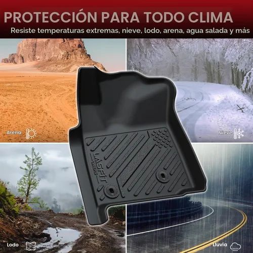 Vista 8 de LASFIT Alfombrillas de piso para Toyota Tacoma 2008-2011 Cabina de Acceso Transmisión Automática, Forro de Piso de Ajuste Personalizado para Todo