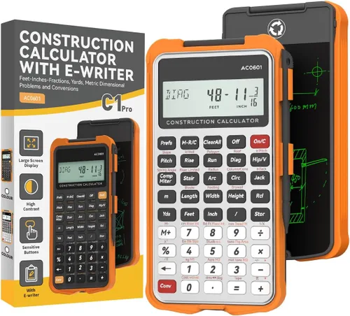 Vista 7 de ROATEE Funda protectora y bloc de notas para calculadora de construcción