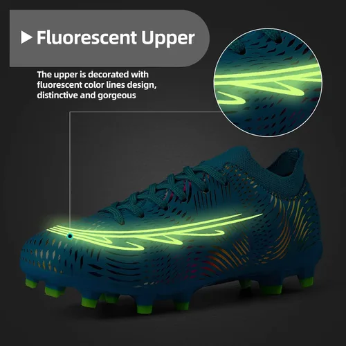 Vista 2 de Zapatos de fútbol para niños, zapatos de fútbol para niñas, zapatos deportivos para exteriores