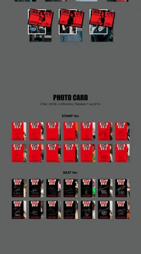 Vista 5 de GOT the beat Stamp On It 1st Mini Album Photobook+Postcard set+Photocard+Tracking STAMP Version
