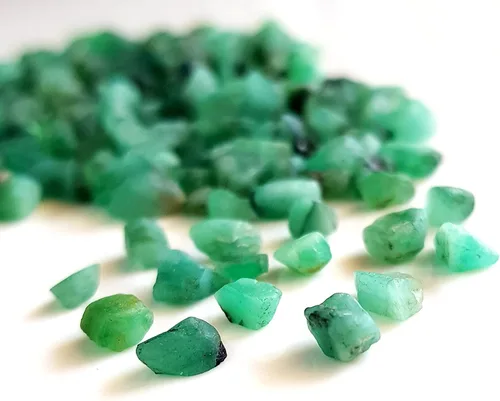 Vista 3 de RARE GEMSTONE Piedra preciosa natural esmeralda en bruto Piedra preciosa esmeralda suelta Piedra preciosa en bruto para hacer joyas