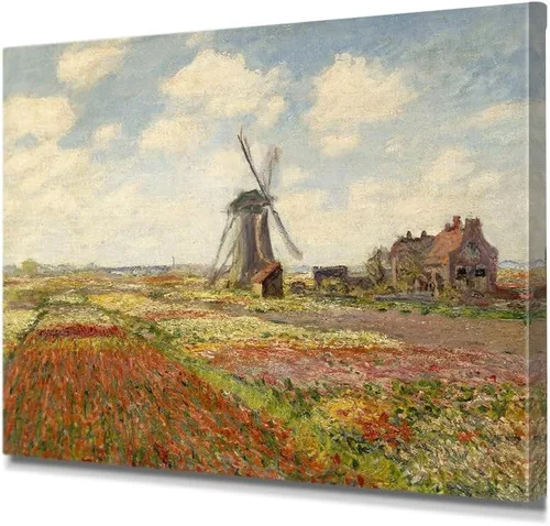 Vista 28 de IPIC - Reproducción artística de los lirios de agua de Claude Monet 1906, impresiones giclée coinciden con el marco dorado clásico, arte de pared