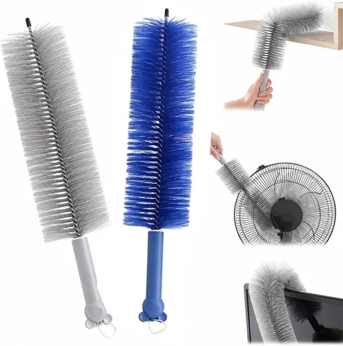 Vista 7 de Nuevo plumero de microfibra flexible, cepillo de limpieza reutilizable y flexible para el hogar, ventilador eléctrico, aire acondicionado, limpiador