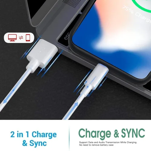 Vista 4 de Funda de batería para iPhone X/XS, 10000 mAh de alta capacidad, recargable, portátil, extendida, carga inalámbrica, compatible con iPhone X/XS/10