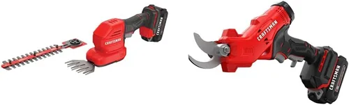 Vista 6 de CRAFTSMAN V20 - Cortadora de césped de mano inalámbrica, cortasetos y kit de batería