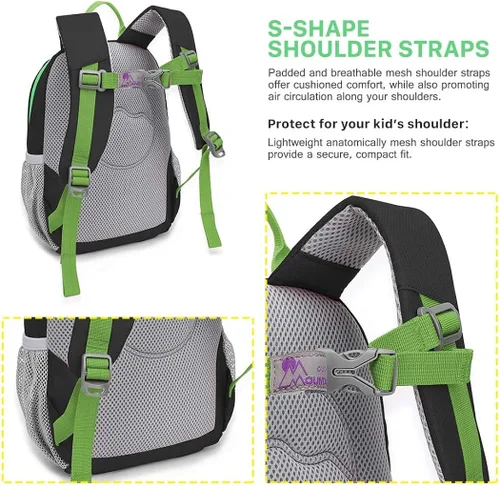 Vista 6 de MOUNTAINTOP Mochila infantil para niños y niñas, bolsa de jardín de infantes