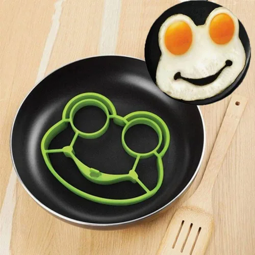 Vista 10 de Molde de tortilla de desayuno de silicona para huevo, para panqueques, herramienta de cocina, accesorios de cocina, Gadget Molde de huevo cocido