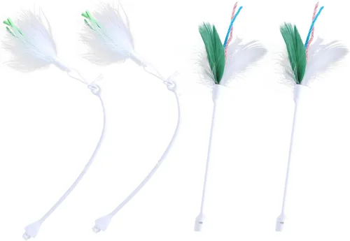 Vista 2 de Gardner Pet 2 piezas de repuesto de accesorios de plumas para la parte de abajo del juguete de gato de Hide and Seek