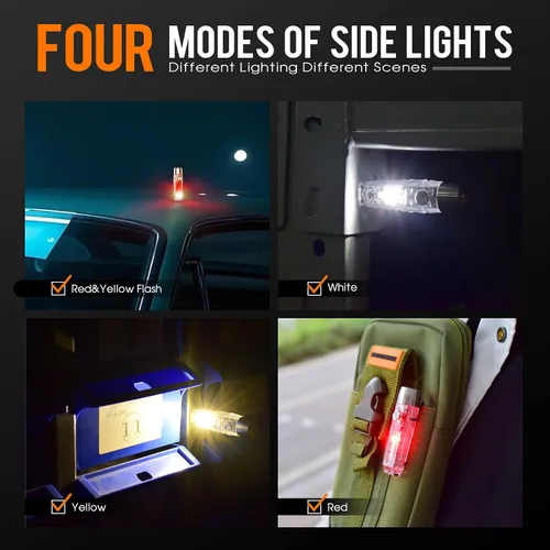 Vista 4 de Llavero recargable S15Pro y S12Pro, mini linterna de 750 lúmenes, linterna de bolsillo EDC, luz COB con imán de cola de iluminación 365nmUV-11