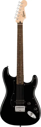 Vista 2 de Fender Squier Sonic Stratocaster HT H - Paquete Negro con Afinador, Correa, Púas y DVD de Guitarra Austin Bazaar Negro HT H