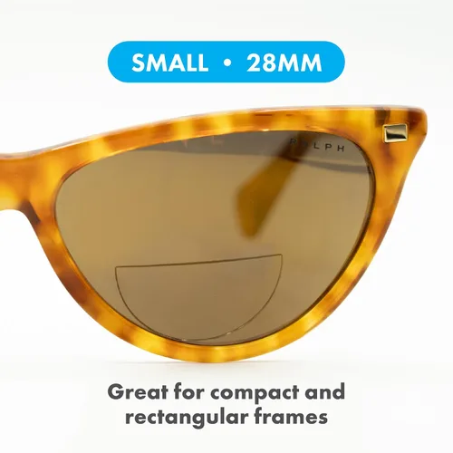 Vista 2 de StickTite Lenses Small 28mm stick-on bifocal lens, convert sunglasses into magnified bifocal reading glasses