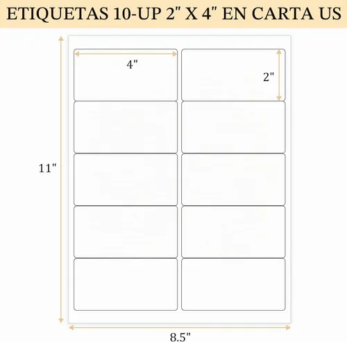 Vista 2 de FungLam Etiquetas de dirección de envío 2x4 para impresoras láser y de inyección de tinta, 300 etiquetas adhesivas blancas imprimibles, 10 por