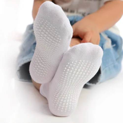 Vista 6 de Aminson Calcetines antideslizantes al tobillo con agarres para bebés y niños pequeños