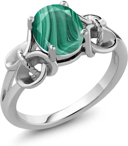 Vista 135 de Gem Stone King Anillo de compromiso ovalado con piedra natal para mujer, plata de ley 925, ovalado de 0.354 x 0.276 in, anillo de compromiso