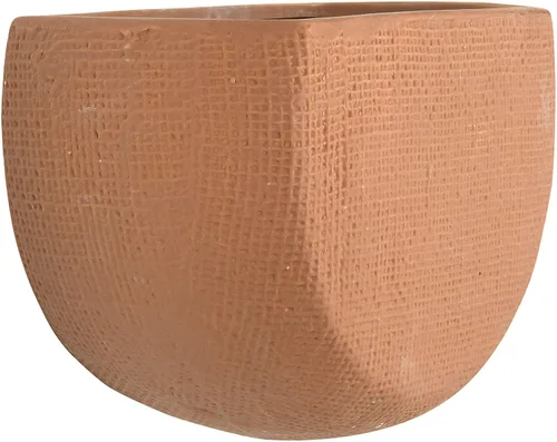 Vista 7 de Main + Mesa Macetas modernas de cerámica bohemia para montaje en pared, color terracota, juego de 2 tamaños
