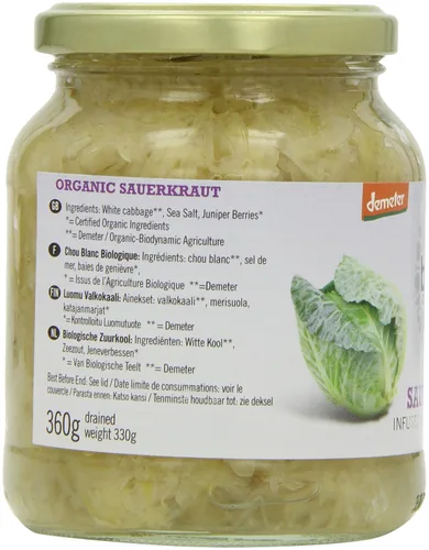 Vista 6 de BIONA Chucrut Demeter Ecológico, 360 GR