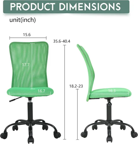 Vista 3 de PayLessHere Silla de oficina, silla de escritorio, silla ergonómica de malla para computadora, soporte para espalda, moderno, ejecutivo, respaldo