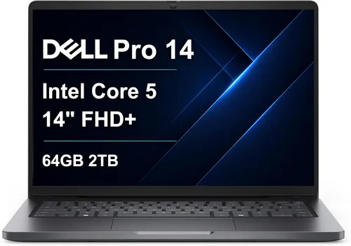 Vista 11 de Dell Pro 14 PC14250, 14" FHD+, Intel Core 5 120U, 16 GB DDR5 RAM, 512 GB SSD