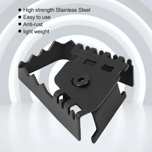Vista 4 de Acouto Pedales de extensión de freno trasero para motocicleta, pedal de palanca de freno trasero ancho de acero inoxidable, extensor de almohadilla