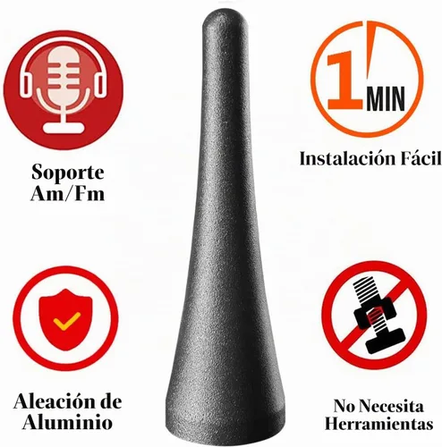 Vista 2 de Antena de aluminio de 3.8 pulgadas para Ford Transit (2013-2025), repuesto de antena para Ford Transit 150 250 (2013-2025)