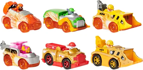 Vista 5 de Paw Patrol, Paquete Clásico de Metal Verdadero de 3 vehículos coleccionables fundidos a presión, escala 1:55