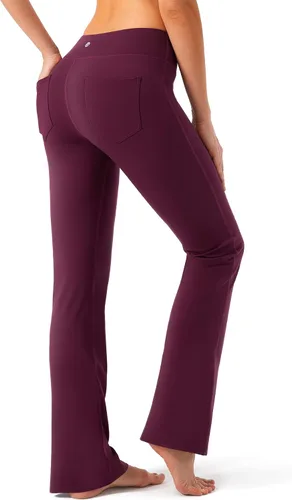 Vista 4 de G Gradual Pantalones de mujer con 4 bolsillos, pantalones de trabajo de cintura alta, pantalones de yoga con corte de bota para mujer