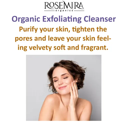 Vista 2 de Limpiador espumoso exfoliante marroquí de rosa roja – exfoliante, limpiador, equilibrante, tonificante – fabricado en Estados Unidos