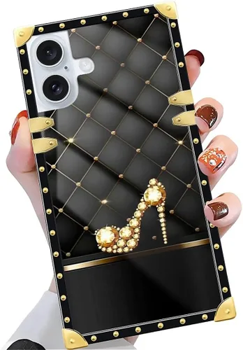 Vista 26 de Funda compatible con iPhone X/Xs, TPU suave de lujo y parte trasera de policarbonato duro para niñas y mujeres, funda protectora a prueba de golpes