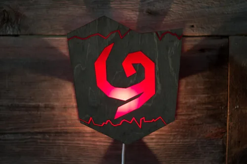 Vista 3 de Deku Shield Lamp - The Legend of Zelda - Wall mountable