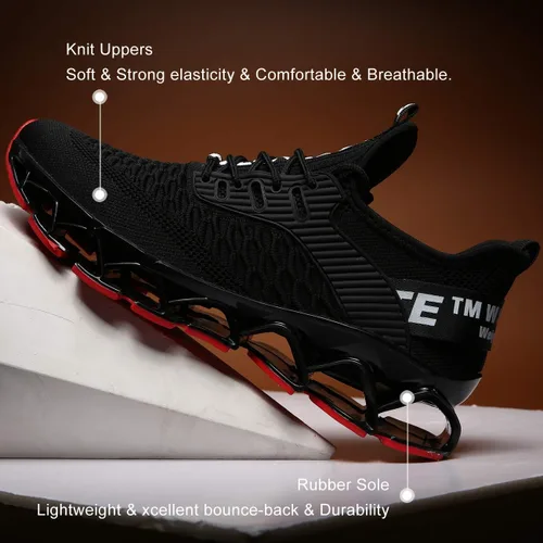 Vista 3 de Zapatos deportivos Chopben para correr, tenis a la moda con red transpirable y suela suave antideslizante, zapatos para caminar casuales y atléticos