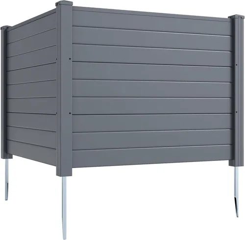 Vista 26 de GIANTEX Valla de aire acondicionado No-Dig, 2 paneles, 48 pulgadas de ancho Negro