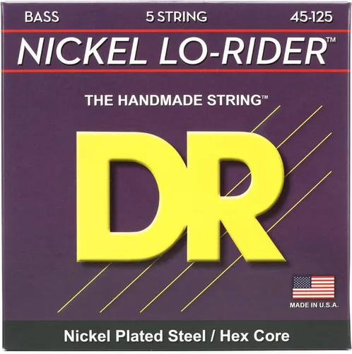 Vista 4 de DR Strings NICKEL LO-RIDER™ (45-105, 4 cuerdas)