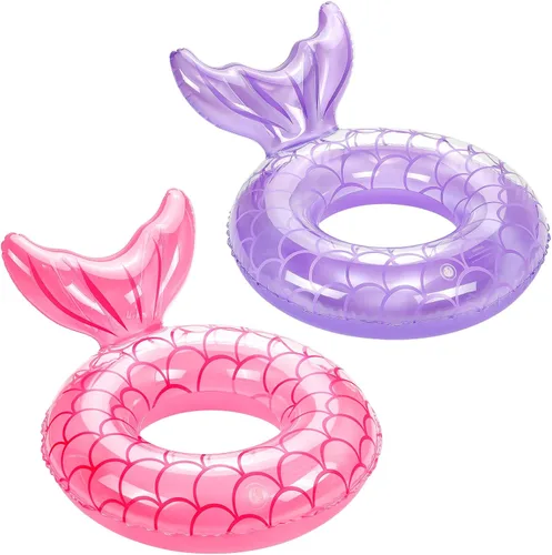 Vista 16 de MoKo Anillo de natación inflable, lindo flotador de piscina, decoración de tubo, tubos de natación, piscina al aire libre, playa, flotadores
